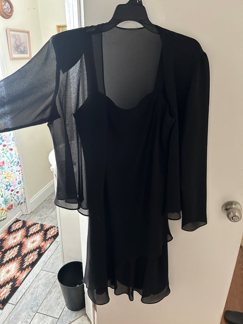 Black 2 piece dress/ vintage